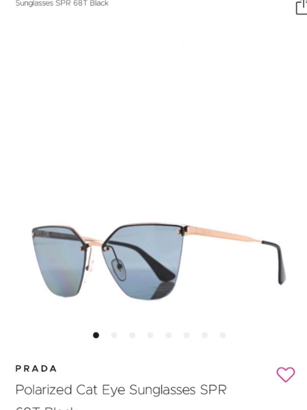 Prada Polarized Cat-Eye Sunglasses in Black